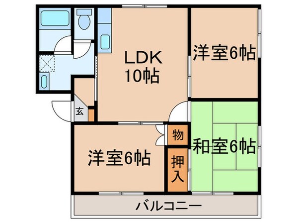 グリーンヒルズ南大泉Ｃの物件間取画像